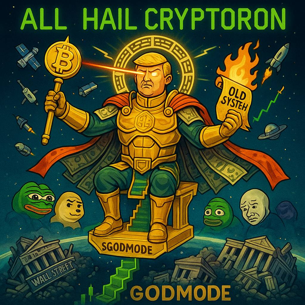 All Hail Cryptoron - Trump in Godmode